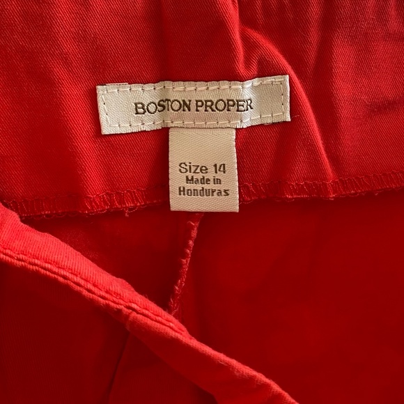 Boston Proper Red Capri Size: 14 - Picture 8 of 8